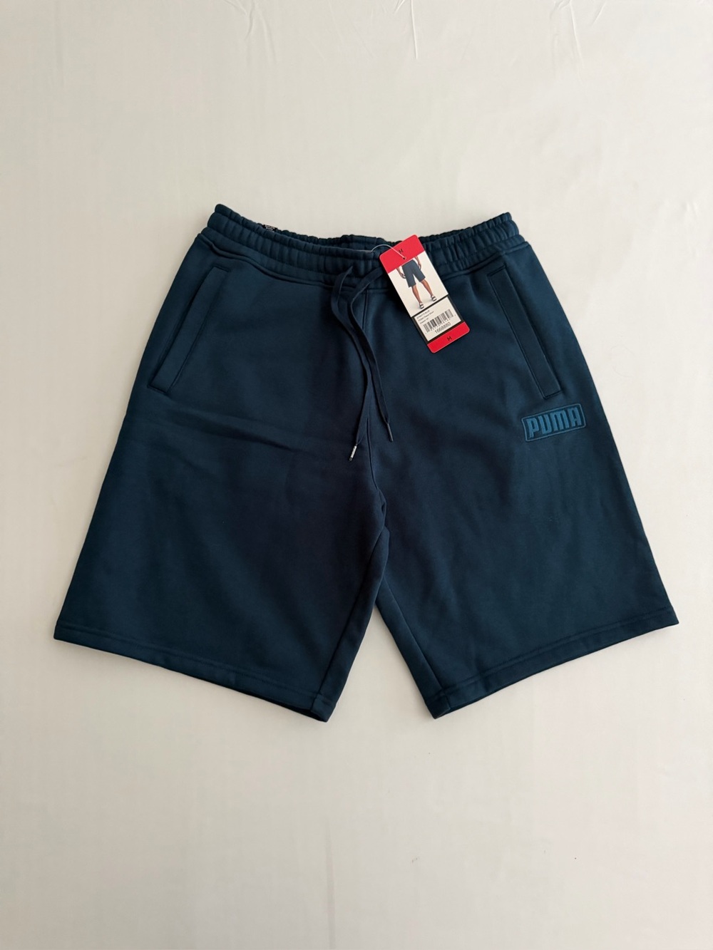 (NWT) Puma Men’s Fleece Lined Shorts in Blue, Medium